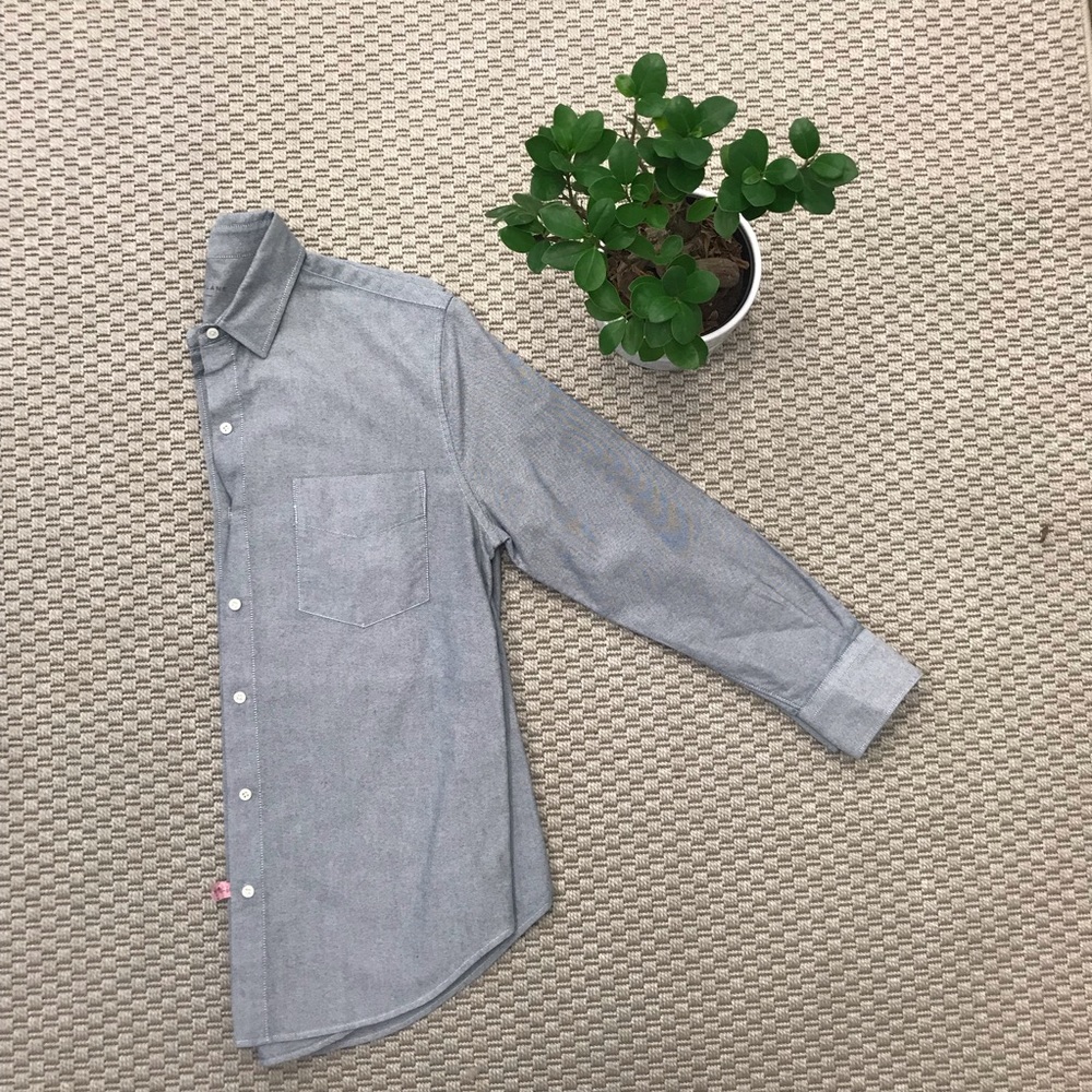 Everlane Relaxed Fit Blue Button Down Shirt